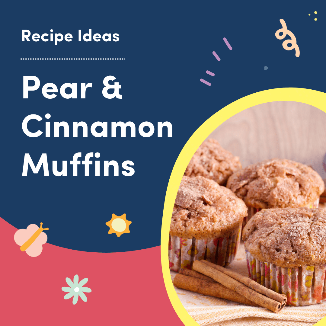 Pear and cinnamon muffins